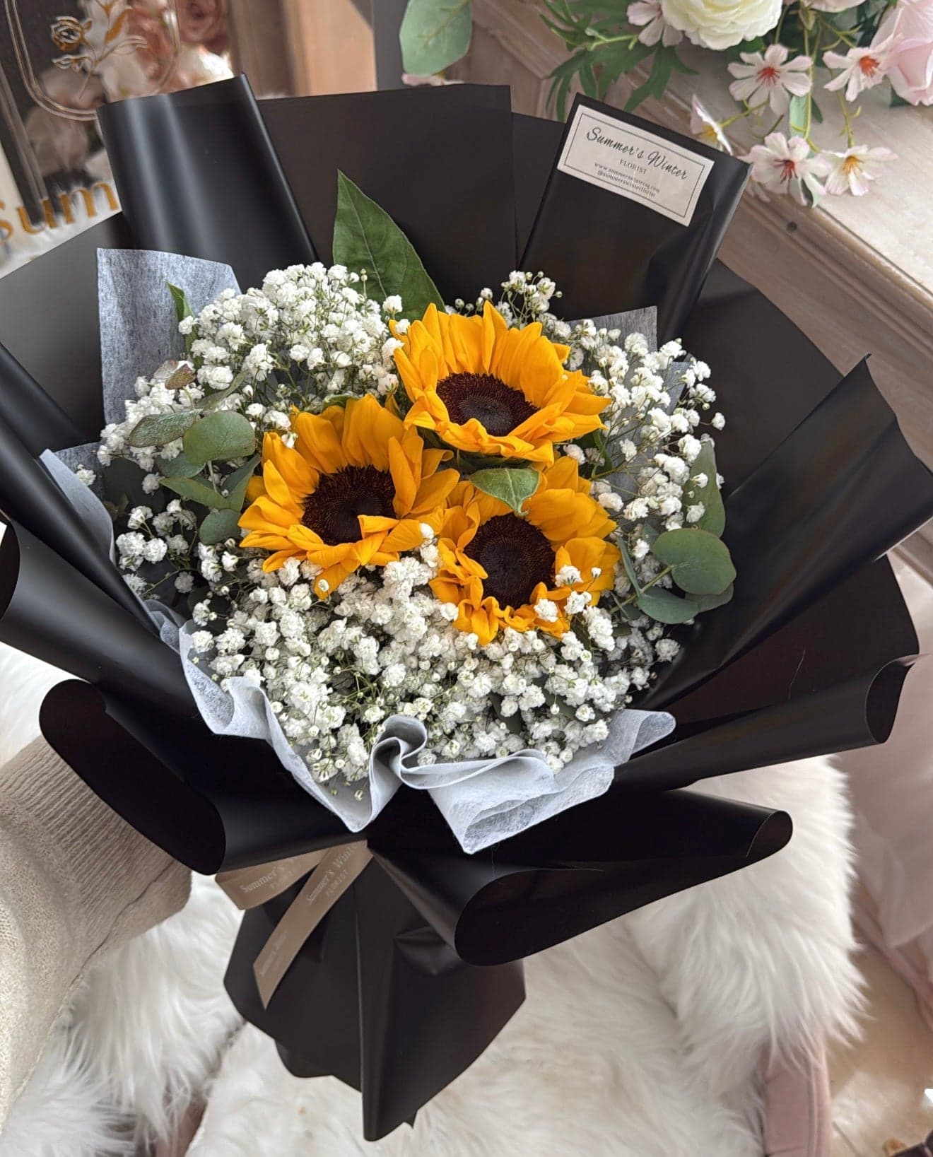 3 sunflower bouquet
