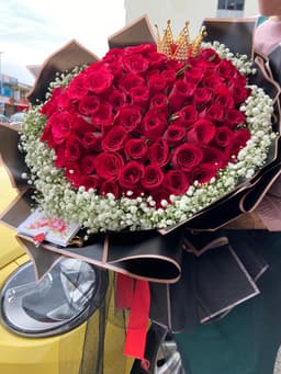 100 pis rose Bouquet
